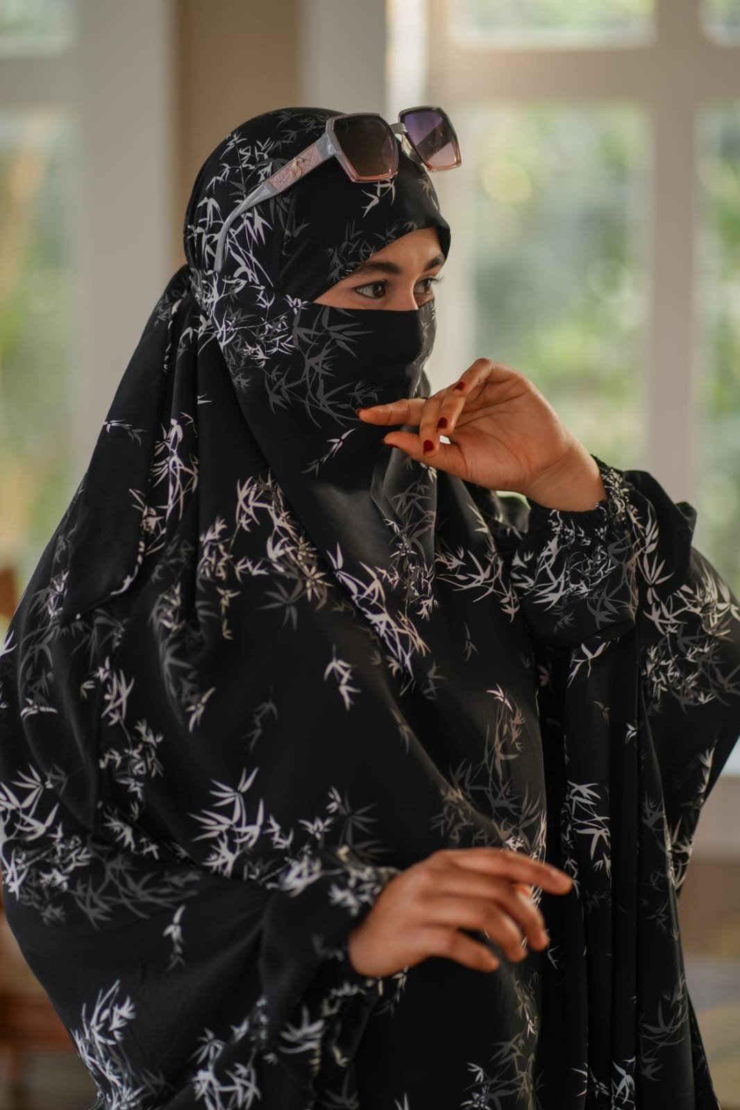 Luxury Mishori Silk Khimar Set - 05 - Image 2