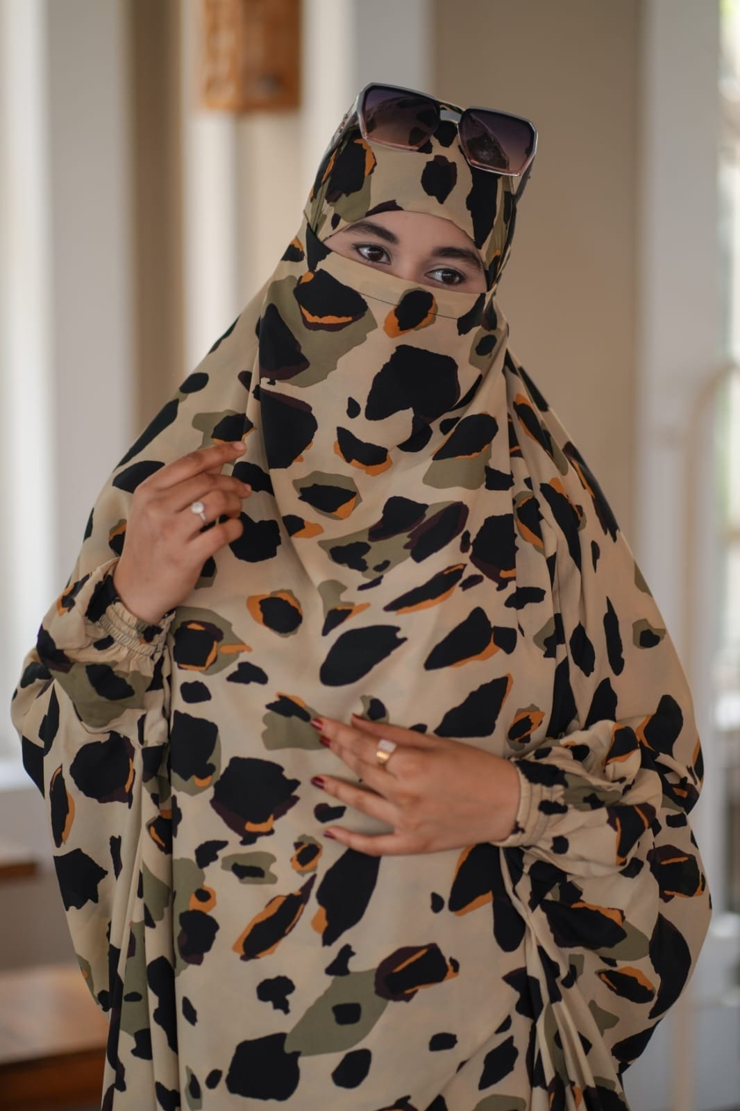 Luxury Mishori Silk Khimar Set - 08 - Image 2