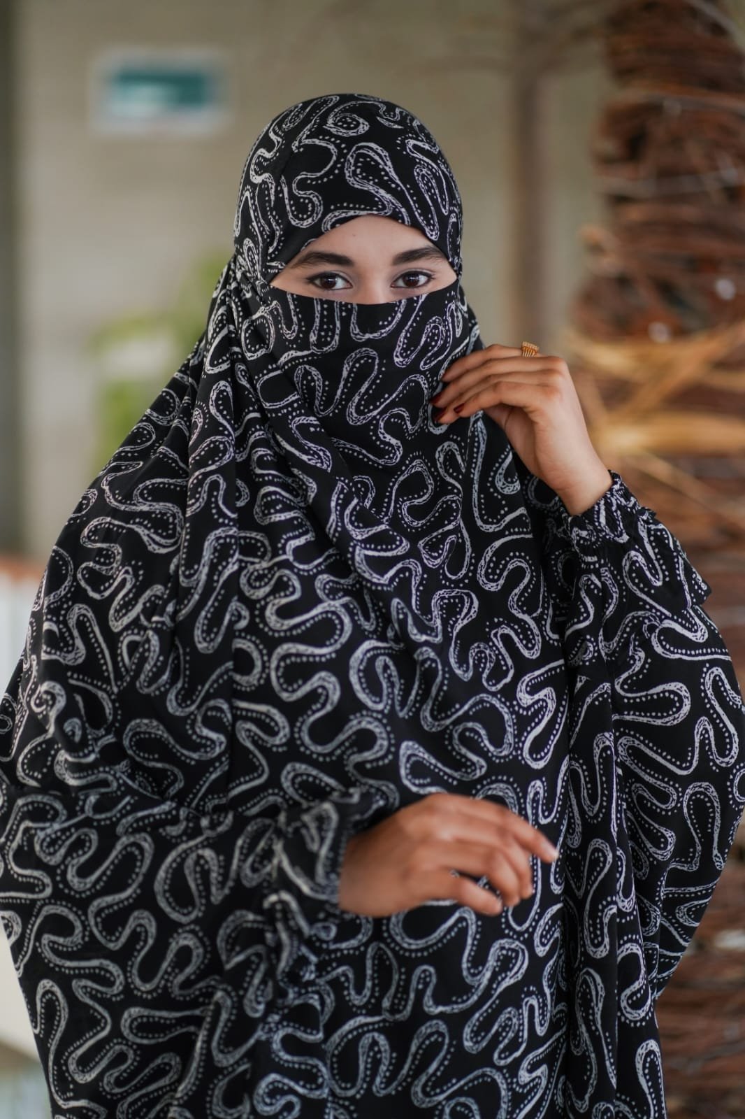 Luxury Mishori Silk Khimar Set - 13 - Image 2