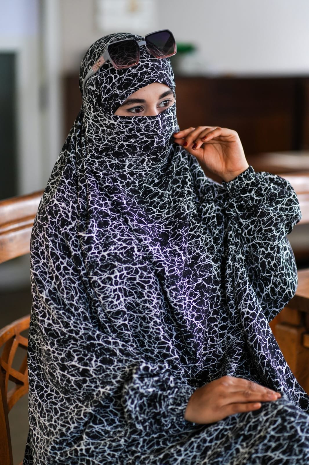 Luxury Mishori Silk Khimar Set - 19 - Image 2