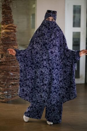 Luxury Mishori Silk Khimar Set - 23