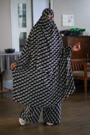 Luxury Mishori Silk Khimar Set - 18