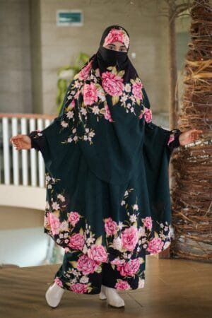Luxury Mishori Silk Khimar Set - 15