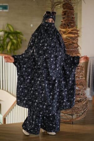 Luxury Mishori Silk Khimar Set - 14