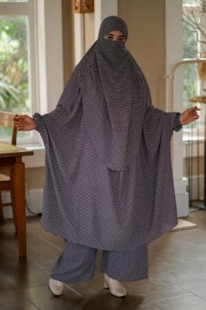 Luxury Mishori Silk Khimar Set - 12