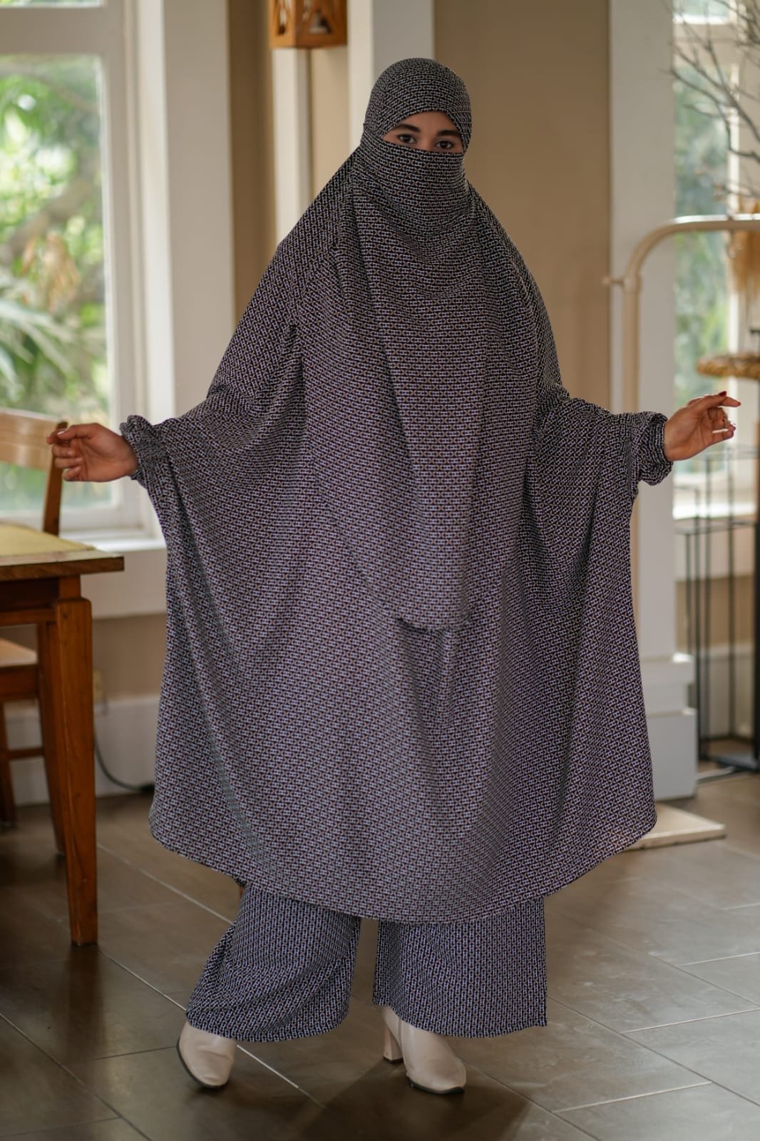 Luxury Mishori Silk Khimar Set - 12