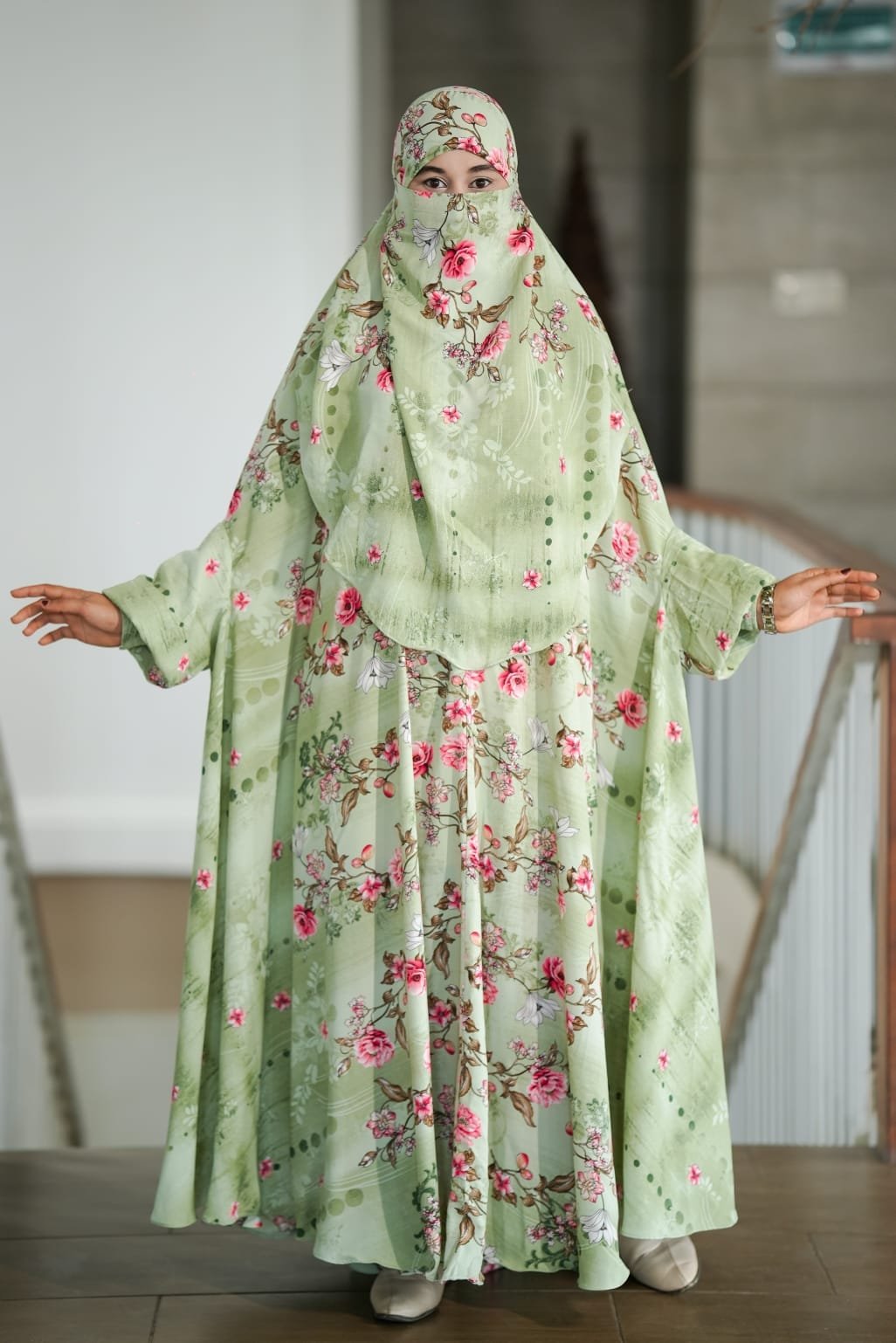 Premium Long Khimar Code 21