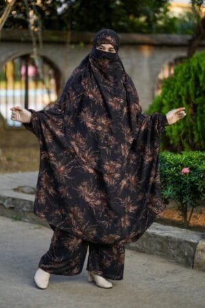 Luxury Mishori Silk Khimar Set - 27