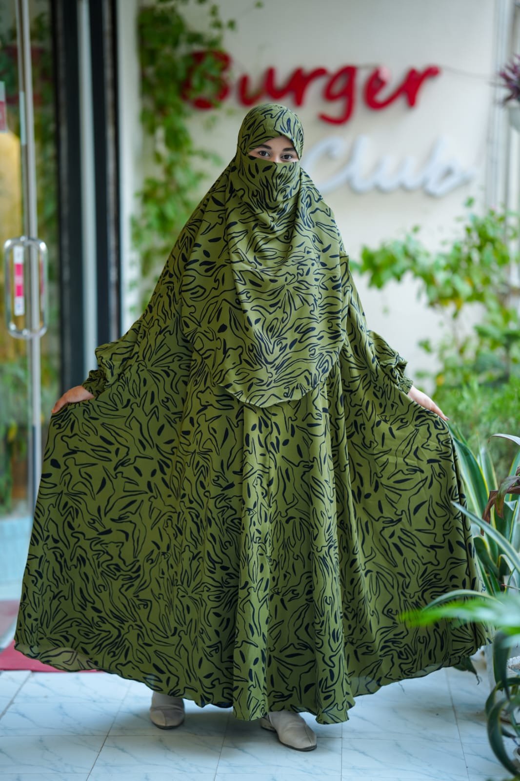 Premium Long Khimar Code 14